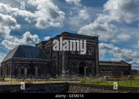 Vierschrötigkeit Pumping Station im Thamesmead in der Nähe von Abbey Wood in Süd-London zum Strahl Dampfmaschinen zu speichern Stockfoto