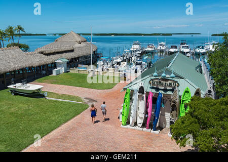 Islamorada, Florida Keys Bayside Marina Stockfoto