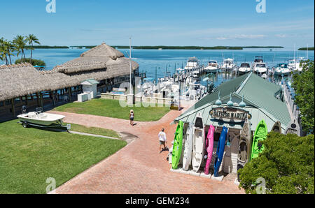 Islamorada, Florida Keys Bayside Marina Stockfoto