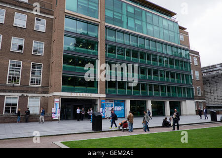 Außenseite des Birbeck University of London England Stockfoto