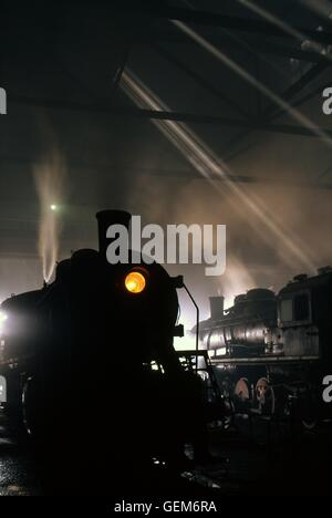 Rauch von Sonnenlicht und Schatten. Stockfoto