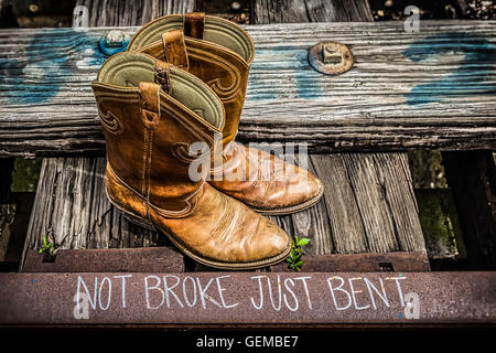 Nicht brach, gerade gebogen Stockfoto