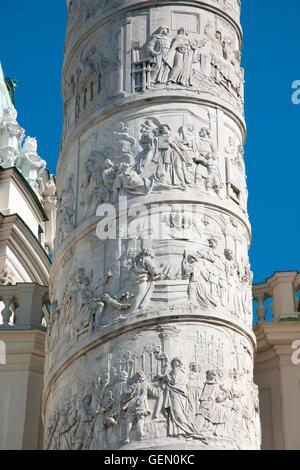 Karlskirche Spirale Spalte - Wien - Österreich Stockfoto