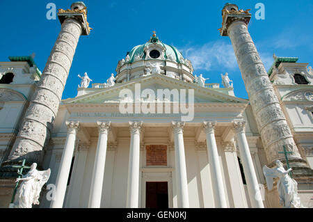 Karlskirche - Wien - Österreich Stockfoto