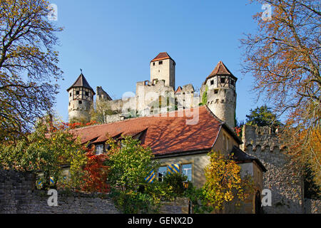 Burg Hornberg, Neckarzimmern, Stockfoto