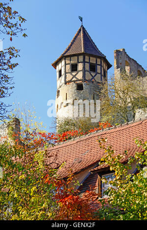 Burg Hornberg, Neckarzimmern, Stockfoto