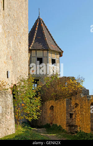 Burg Hornberg, Neckarzimmern, Stockfoto