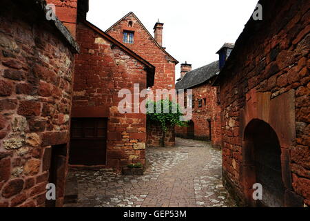 Collonges-la-Rouge, Corrèze, Limousin, Frankreich Stockfoto