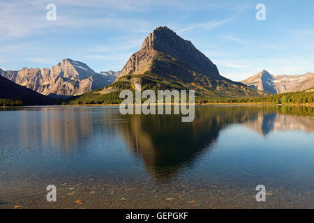 Geographie / Reisen, viele Gletscher, Gletscher-Nationalpark, Swiftcurrent Lake, Montana, USA Stockfoto