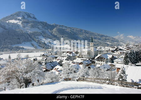 Geographie / Reisen, Deutschland, Bayern, Allgäu, oberen Allgäu, Bad Hindelang, Ostrachtal (Ostrach Valley), Imberger Horn,, No-Kaffee-Tisch-Buch-Use: Allgäu Stockfoto