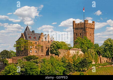 Geographie / Reisen, Deutschland, Rheinland-Pfalz, Bingen am Rhein, Burg Klopp, gebaut: zwischen 1240 und 1277, Stockfoto