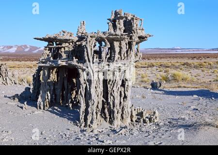 Geographie / Reisen, USA, California, Sand Tuffstein, Marine Beach, Mono Lake, östliche Sierra Stockfoto