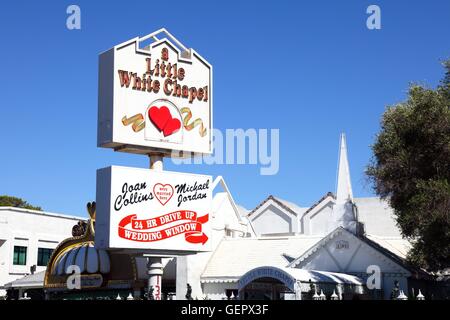 Geographie / Reisen, USA, Nevada, Little White Chapel Schilder, Las Vegas, Stockfoto
