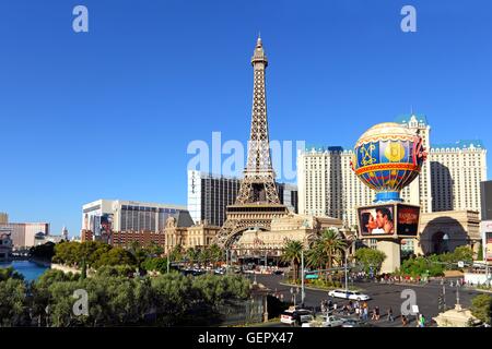 Geographie / Reisen, USA, Nevada, Paris Casino und Hotel, Strip, Las Vegas, Stockfoto