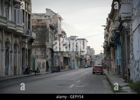 Eine Straße in Alt-Havanna Stockfoto