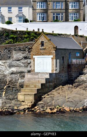 Die alte Rettungsstation in Porthleven Cornwall England UK Stockfoto