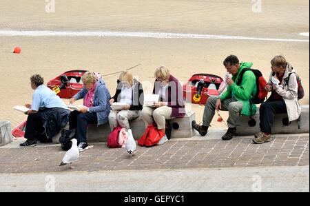 Fish &amp; Chips Essen Stockfoto