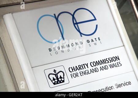 Charity Commission, einem Drummond Gate, London, England, Großbritannien, Vereinigtes Königreich, UK, Europa Stockfoto