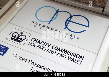 Charity Commission, einem Drummond Gate, London, England, Großbritannien, Vereinigtes Königreich, UK, Europa Stockfoto