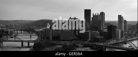 Pittsburgh Skyline Panorama Stockfoto