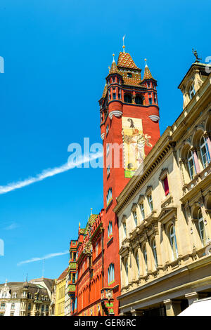 Rathaus, Rathaus Basel - Schweiz Stockfoto