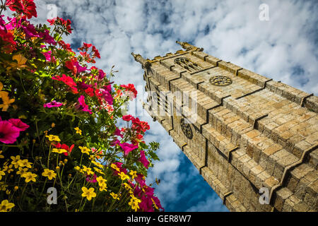 Glockenturm der Kirche St Ia in St. Ives, Cornwall, England Stockfoto