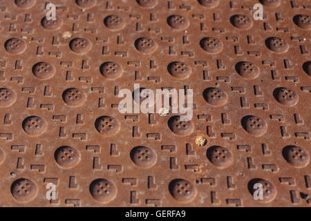 Interessante Muster in rostigen Metall Stockfoto