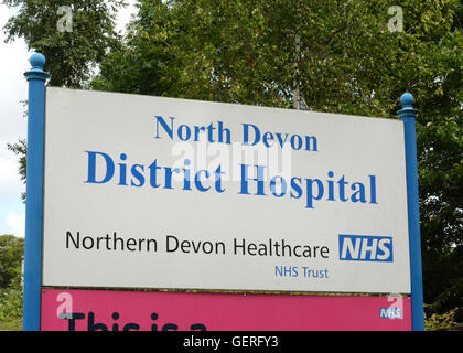 North Devon District Hospital Raleigh Park Barnstaple Devon Stockfoto