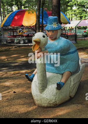 Zauberwald, Lake George, New York, USA. 24. Juli, 2016.Children Märchen Themen-Vergnügungspark im Wald Stockfoto