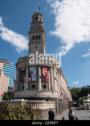 Rathaus von Auckland, Auckland, Nordinsel, Neuseeland. Stockfoto