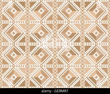 Vektor-Illustration ein nahtloses Muster in braun Stock Vektor