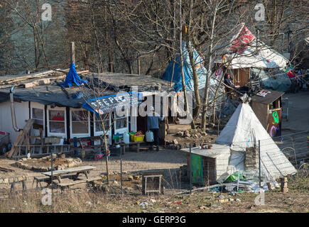 Berlin, Deutschland, die Teepeeland an der Spree Stockfoto