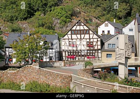 Geographie / Reisen, Deutschland, Rheinland-Pfalz, Idar-Oberstein, Altstadt, Fachwerkhaus, Stockfoto