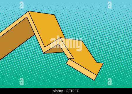 Diagramm-Pfeil-Kurs Stock Vektor