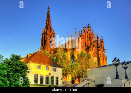 Blick auf die Elisabethenkirche in Basel Stockfoto