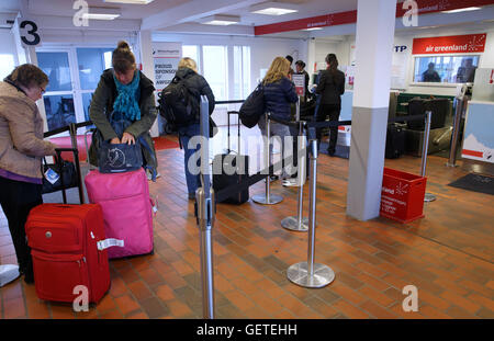 Flughafen Terminal, Nuuk, Grönland Stockfoto