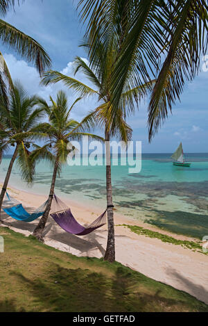 Yemaya Resort auf Little Corn Island, Nicaragua Stockfoto