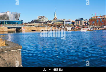 Stockholmer Skyline mit Stockholm Waterfront Congress Center, Schweden, Skandinavien Stockfoto