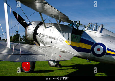 Shuttleworth Collection, Gloster Gladiator Mk 1, K7985, bei Old Warden Stockfoto
