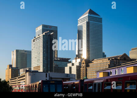 One Canada Square, Canary Wharf, London, England, Vereinigtes Königreich Stockfoto