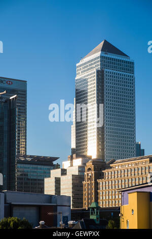 One Canada Square, Canary Wharf, London, England, Vereinigtes Königreich Stockfoto