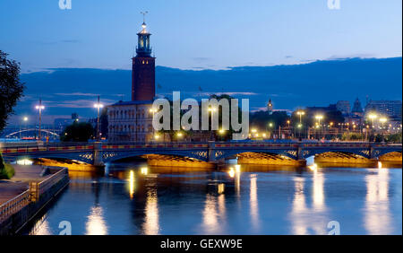 Stadthaus (Rathaus) in Stockholm Stockfoto