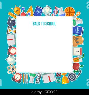 Schulkonzept-Hintergrund Stock Vektor