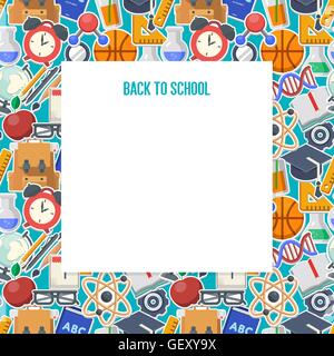 Schulkonzept-Hintergrund Stock Vektor