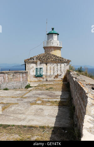 Alte Festung Palaió Froúrio, Korfu-Stadt, UNESCO-Weltkulturerbe, Kerkyra Ionischen Inseln, Griechenland Stockfoto