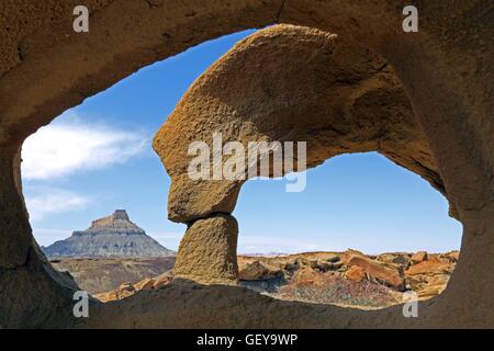 Geographie / Reisen, USA, Utah, Fabrik Butte Bogen, in der Nähe von Hanksville, Stockfoto