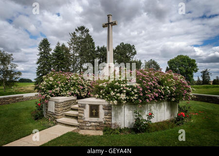 Jäger Friedhof ist ein Commonwealth War Graves Kommission Cemetery in Neufundland Memorial Park, Beaumont-Hamel, Frankreich. Stockfoto