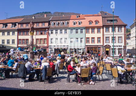 Geographie / Reisen, Deutschland, Baden-Württemberg, Marktplatz, Heidelberg, Neckar, Kurpfalz, Stockfoto