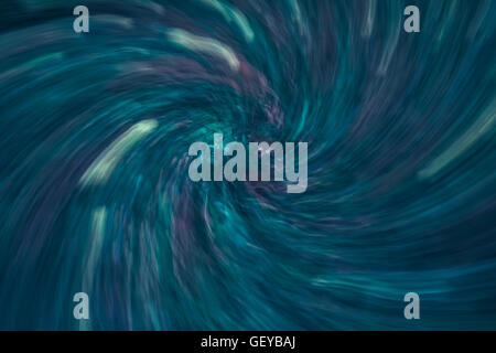 Abstrakte Foto von schwarzen und blauen Wirbel Hintergrund Stockfoto