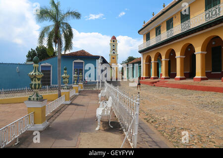 Plaza Mayor, Trinidad, Kuba, 2016 - UNESCO Weltkulturerbe Stockfoto